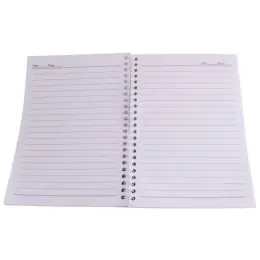 Spiral A5 Notebook Pink Open